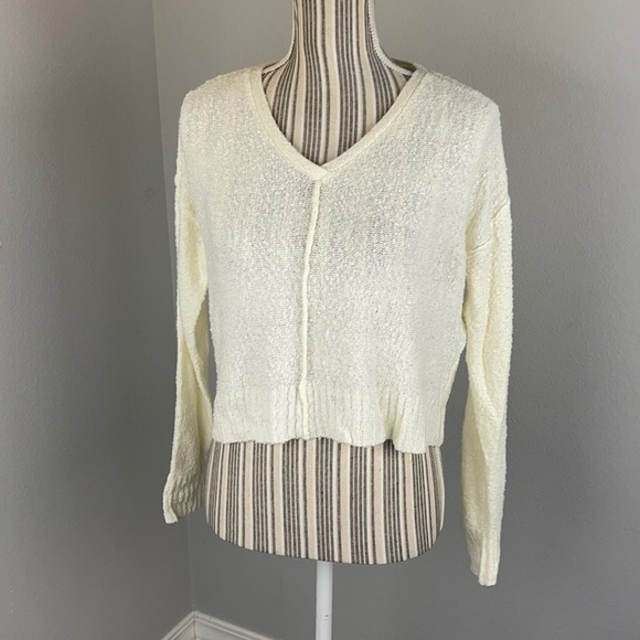 Arizona Soft Cream Knit Half Sweater - Picture 1 of 4
